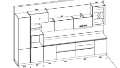 Cucina Kaya moderna altri colori lineare Stosa