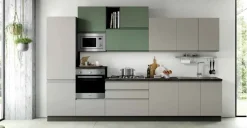 Cucina Kelly mk 360c moderna bianca Net cucine lineare scontata 32%