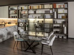 Cucina Klab 01 outlet con penisola Diotti.com con uno sconto imperdibile