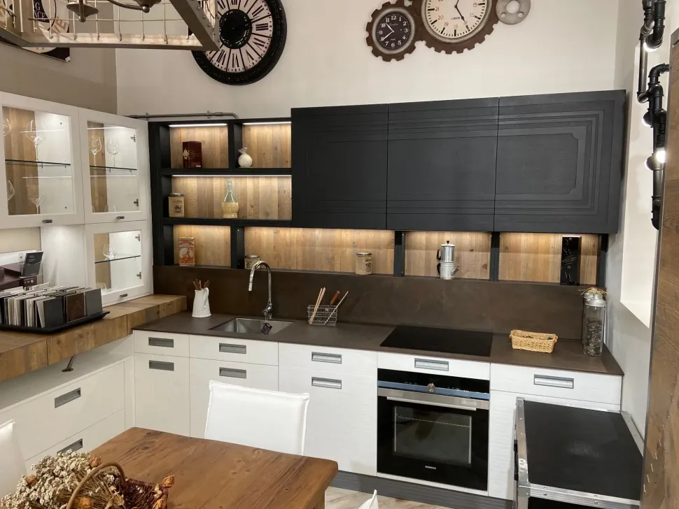 Cucina Lab40 ad angolo Marchi cucine con uno sconto imperdibile