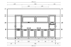 Cucina lineare classica bianca Imab Giglio