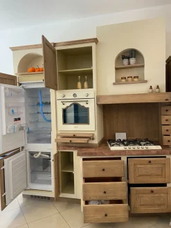 Cucina lineare country altri colori Zappalorto Paolina gianduia