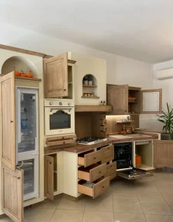 Cucina lineare country altri colori Zappalorto Paolina gianduia