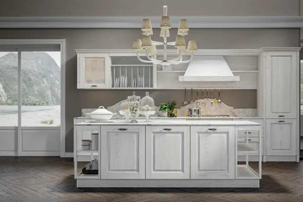 Cucina lineare country Contea Home cucine a prezzo scontato