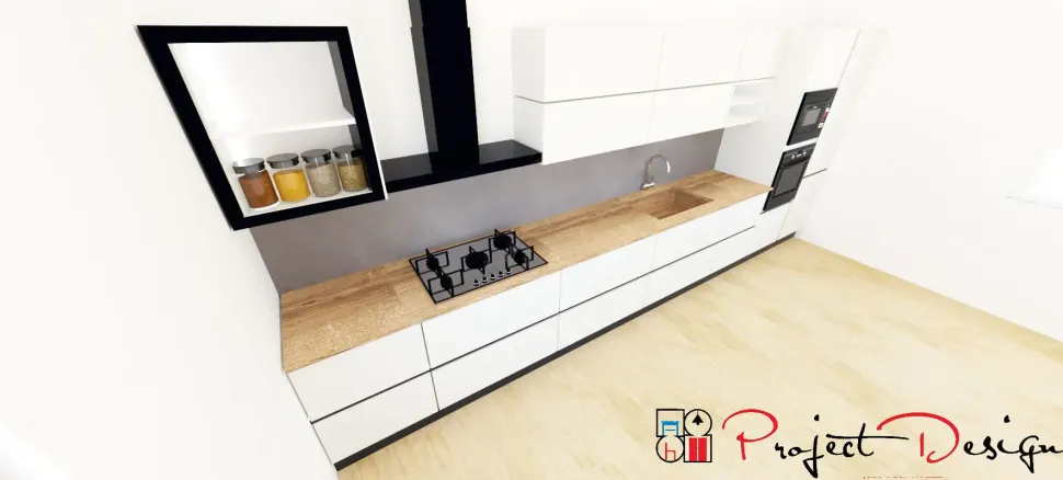 Cucina lineare design bianca Astra Line a soli 8500€