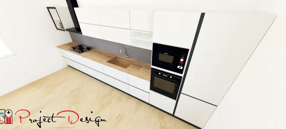 Cucina lineare design bianca Astra Line a soli 8500€