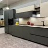 Cucina lineare design rovere moro Binova Bluna