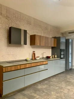 Cucina lineare in laccato lucido altri colori Color trend a prezzo ribassato