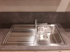Cucina lineare in laminato materico altri colori Modula over a prezzo scontato