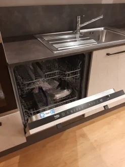 Cucina lineare in laminato materico altri colori Modula over a prezzo scontato