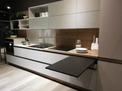 Cucina lineare in laminato materico altri colori Immagina head a prezzo ribassato