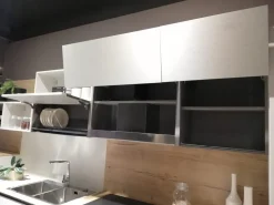 Cucina lineare in laminato materico altri colori Immagina head a prezzo ribassato