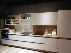 Cucina lineare in laminato materico altri colori Immagina head a prezzo ribassato