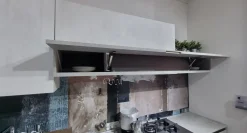 Cucina lineare in laminato materico altri colori Infinity maniglia grip a prezzo ribassato