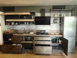 Cucina lineare in laminato materico altri colori Liberamente a prezzo scontato