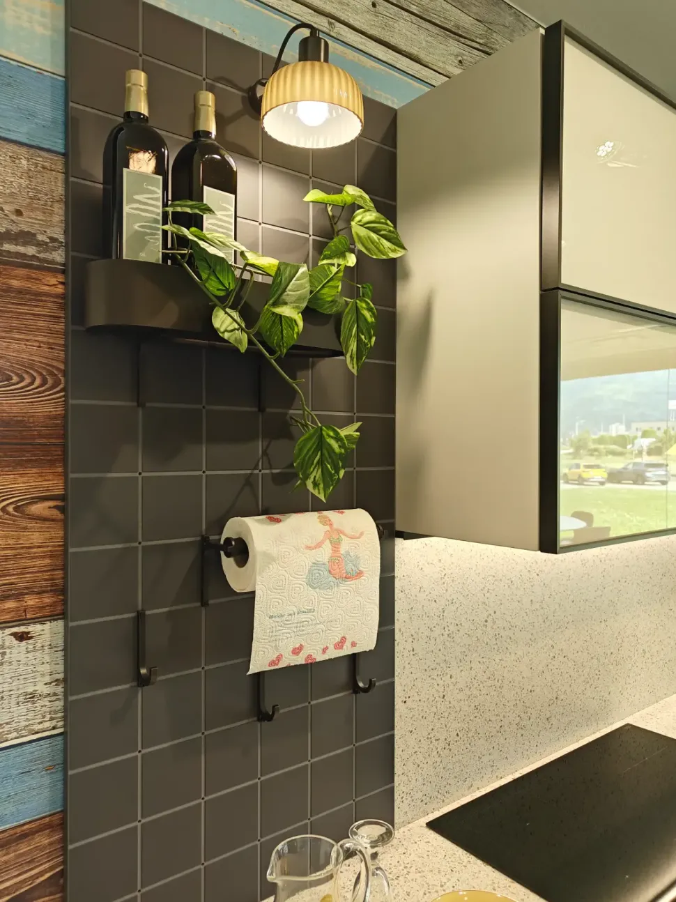 Cucina lineare in laminato opaco altri colori Jeometrica a prezzo scontato