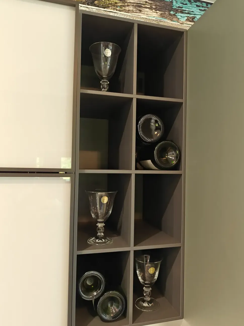 Cucina lineare in laminato opaco altri colori Jeometrica a prezzo scontato