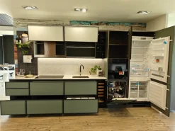 Cucina lineare in laminato opaco altri colori Jeometrica a prezzo scontato