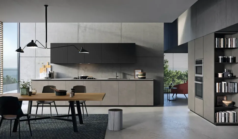 Cucina lineare in laminato opaco a prezzo ribassato 29%