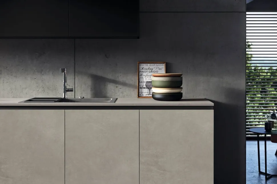 Cucina lineare in laminato opaco a prezzo ribassato 29%