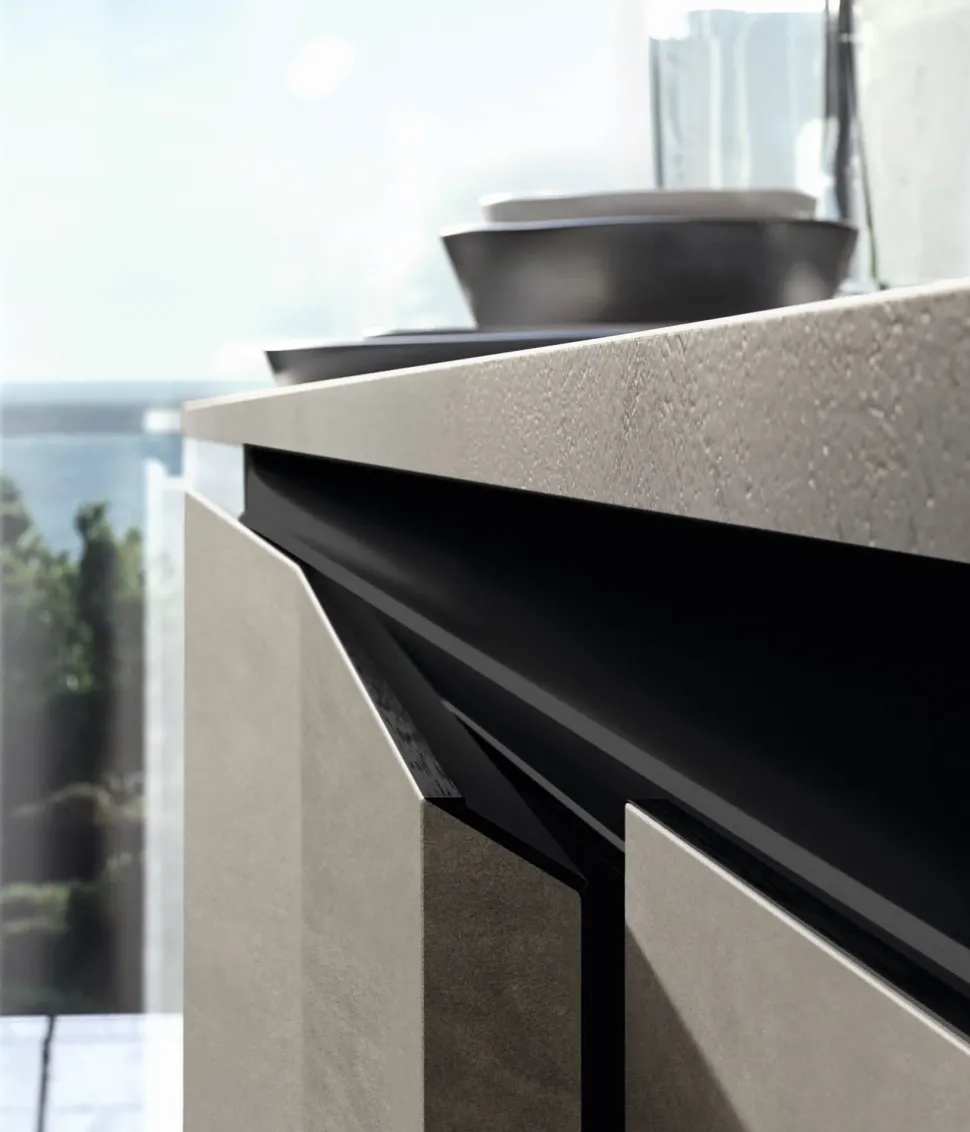 Cucina lineare in laminato opaco a prezzo ribassato 29%