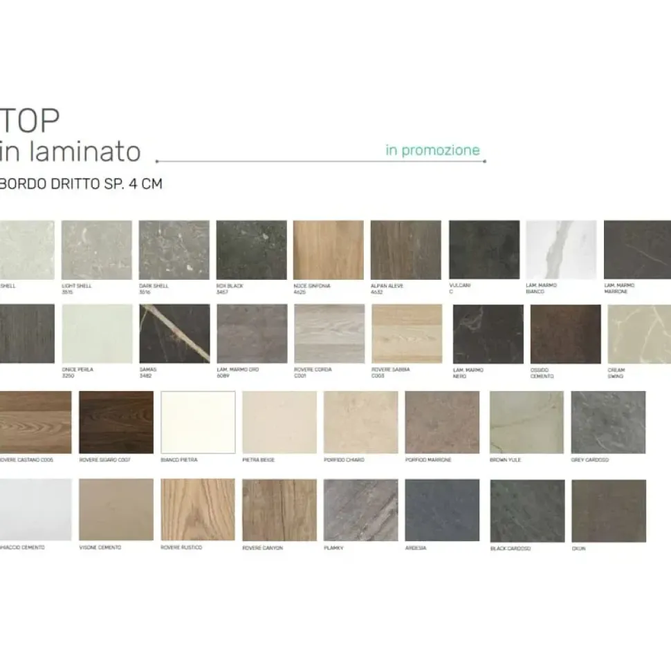 Cucina lineare in laminato materico a prezzo scontato 50%