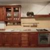 Cucina lineare in legno a prezzo scontato 40%