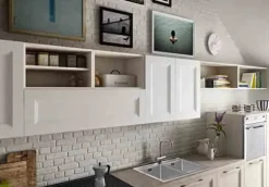 Cucina lineare in legno a prezzo scontato 33%