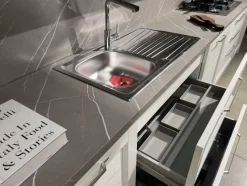 Cucina lineare in legno a prezzo scontato 60%