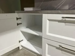 Cucina lineare in legno a prezzo scontato 60%