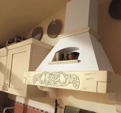 Cucina lineare in legno noce Provenza a prezzo scontato