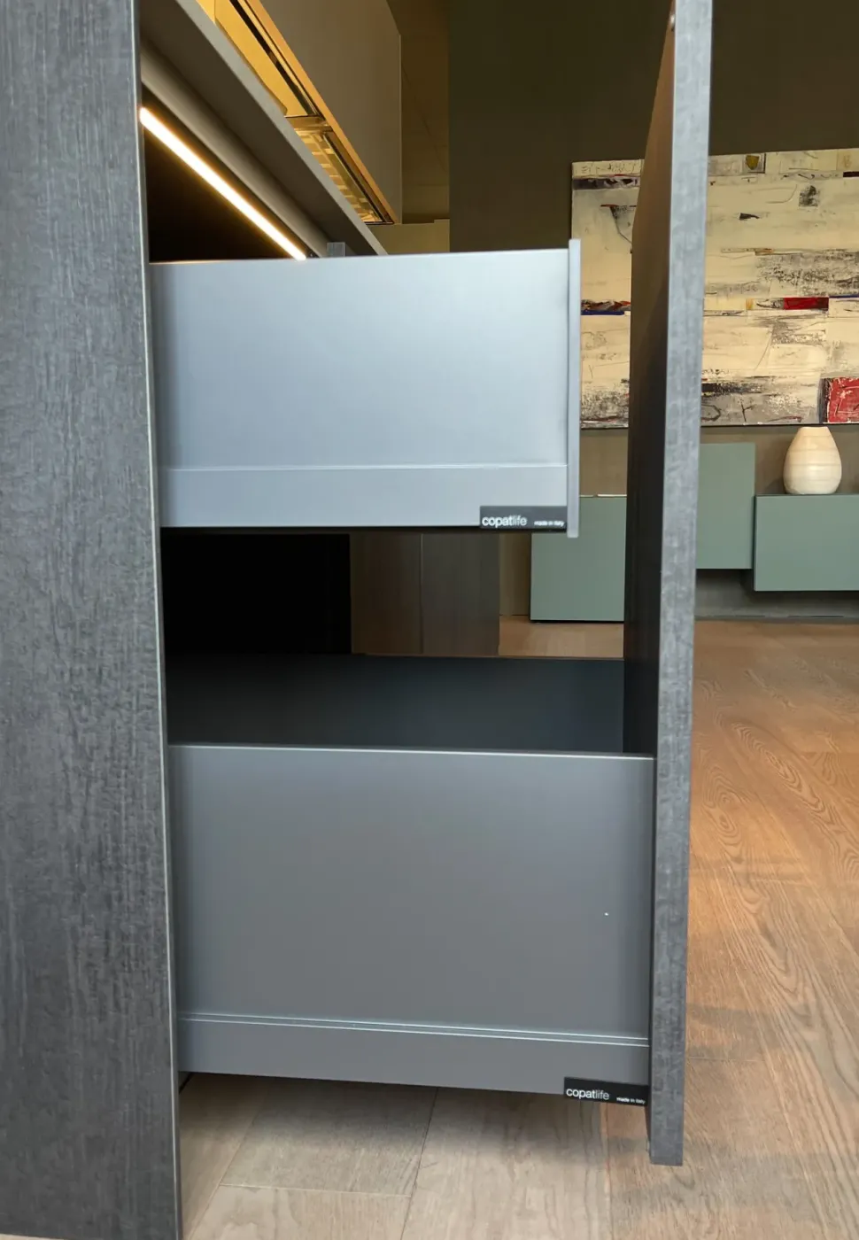 Cucina lineare in melaminico a prezzo ribassato 45%