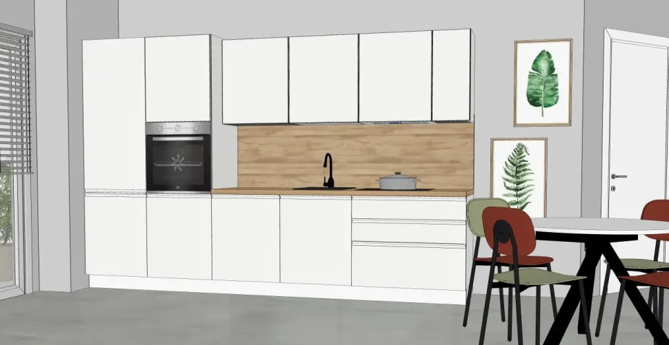 Cucina lineare in nobilitato altri colori 2026promosmart360 a prezzo scontato