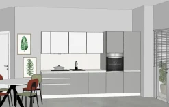 Cucina lineare in nobilitato altri colori 2026promosmart360 a prezzo scontato