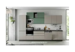 Cucina lineare in polimerico altri colori Kelly a prezzo scontato