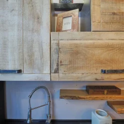 Cucina lineare industriale rovere chiaro Collezione esclusiva Cuicna industrial jupiter moderna   a soli 4990€