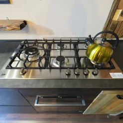 Cucina lineare industriale rovere chiaro Collezione esclusiva Cuicna industrial jupiter moderna   a soli 4990€