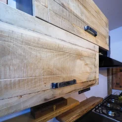 Cucina lineare industriale rovere chiaro Collezione esclusiva Cuicna industrial jupiter moderna   a soli 4990€