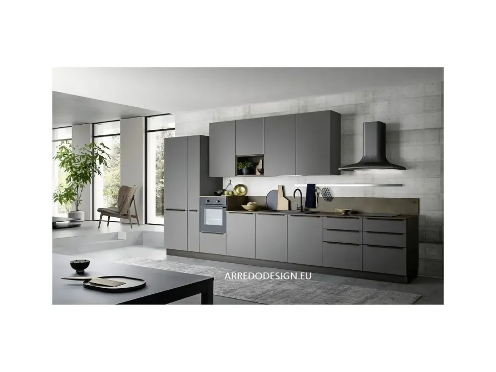 Cucina lineare moderna altri colori Ar-due Easy a soli 4450 Euro