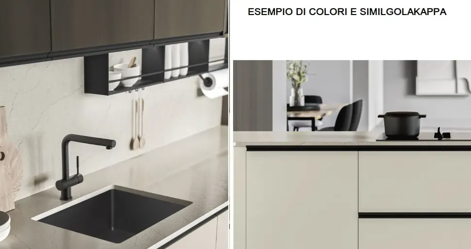 Cucina lineare moderna altri colori Gicinque 300promo2026bis a soli 4990 Euro