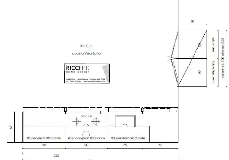 Cucina lineare moderna altri colori Record cucine Vela-sofia a soli 11800 Euro
