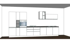 Cucina lineare moderna Betti Cucine store a prezzo scontato