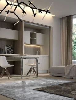 Cucina lineare moderna bianca Spinelli Monoblocco