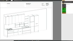 Cucina lineare moderna Ginevra Aran a prezzo scontato