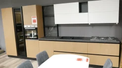 Cucina lineare moderna grigia Mobilturi Pop