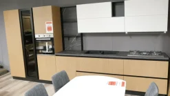 Cucina lineare moderna grigia Mobilturi Pop