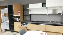 Cucina lineare moderna grigia Mobilturi Pop