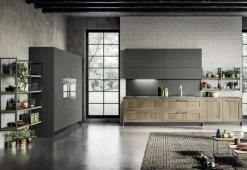 Cucina lineare moderna grigia Arredo3 Cleo 1