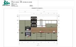 Cucina lineare moderna Ischia Imab a prezzo ribassato