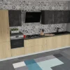 Cucina lineare moderna Jey Creo kitchens a prezzo ribassato